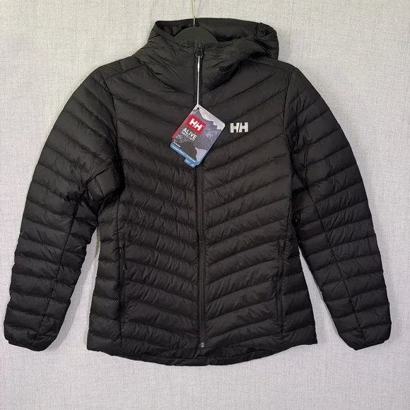 Helly Hansen Verglas Down Jacket Women's L Hooded Hybrid 700-Fill - Picture 1 of 16